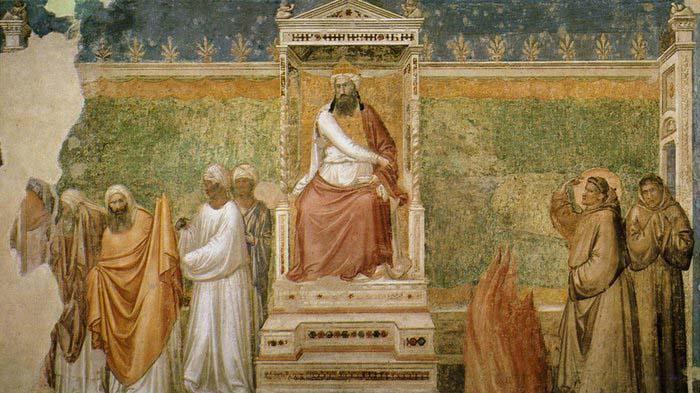 GIOTTO di Bondone St Francis before the Sultan Germany oil painting art